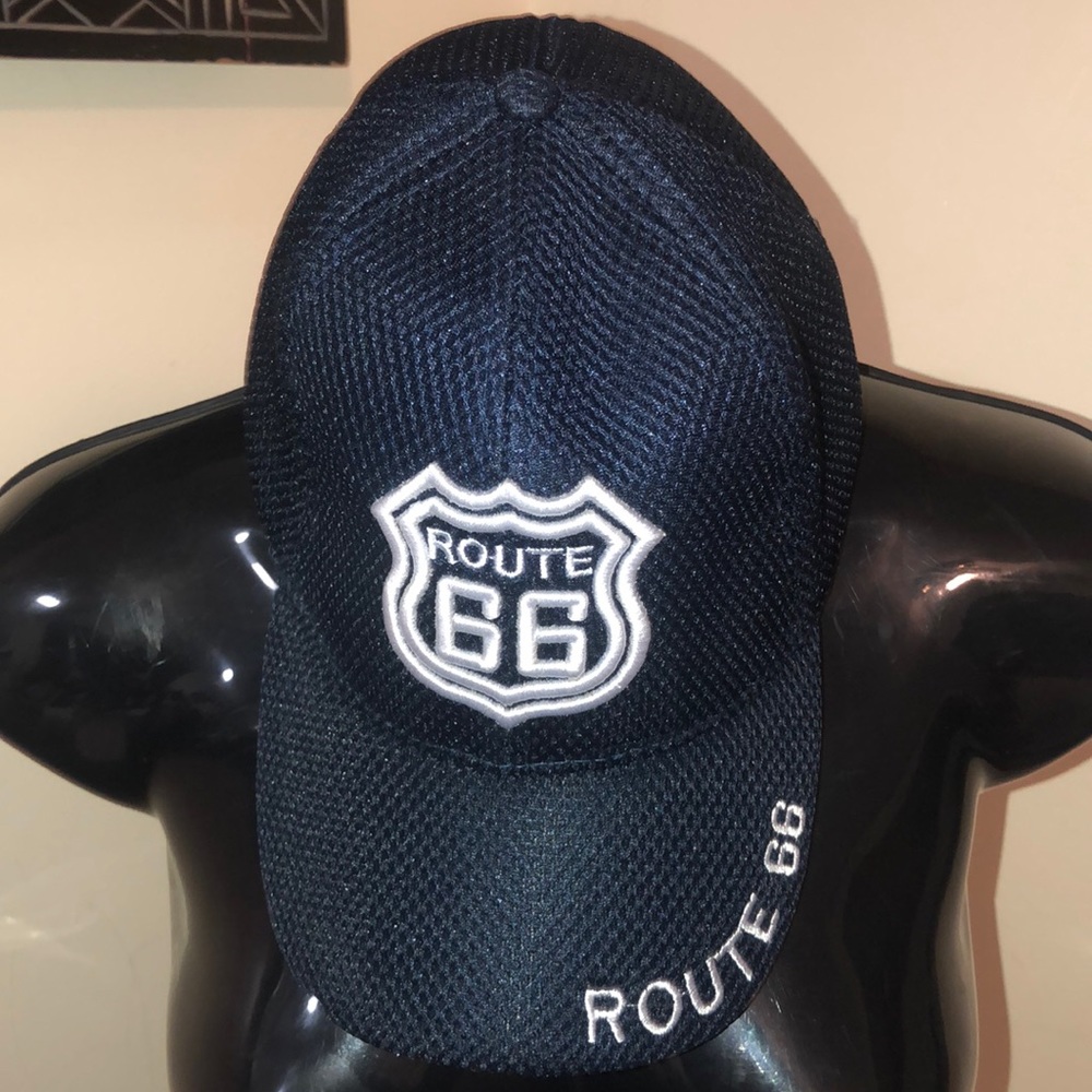 Route 66 Baseball Cap Navy Blue